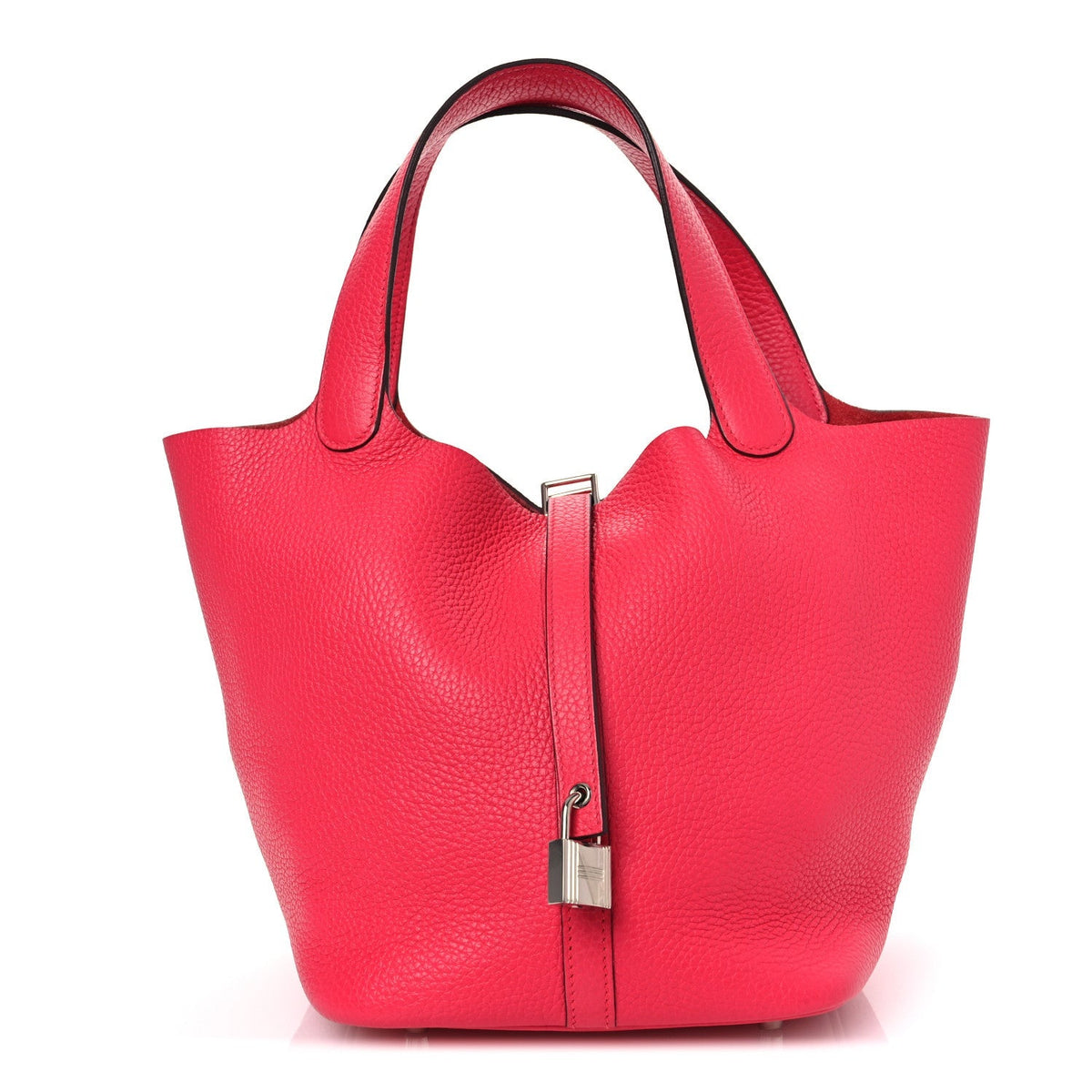 Hermès Taurillon Clemence Picotin Lock 22 MM Rose Extreme