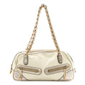 Gucci Goatskin Small Capri Bowler White Gold