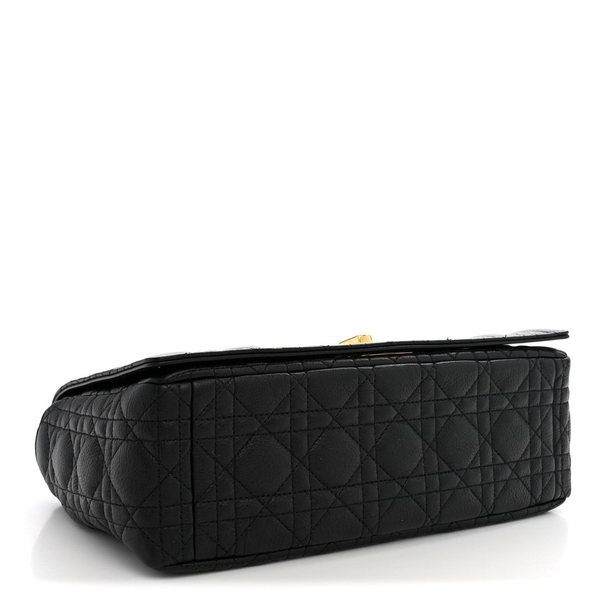 Dior Cannage Large Caro Bag Black detail view