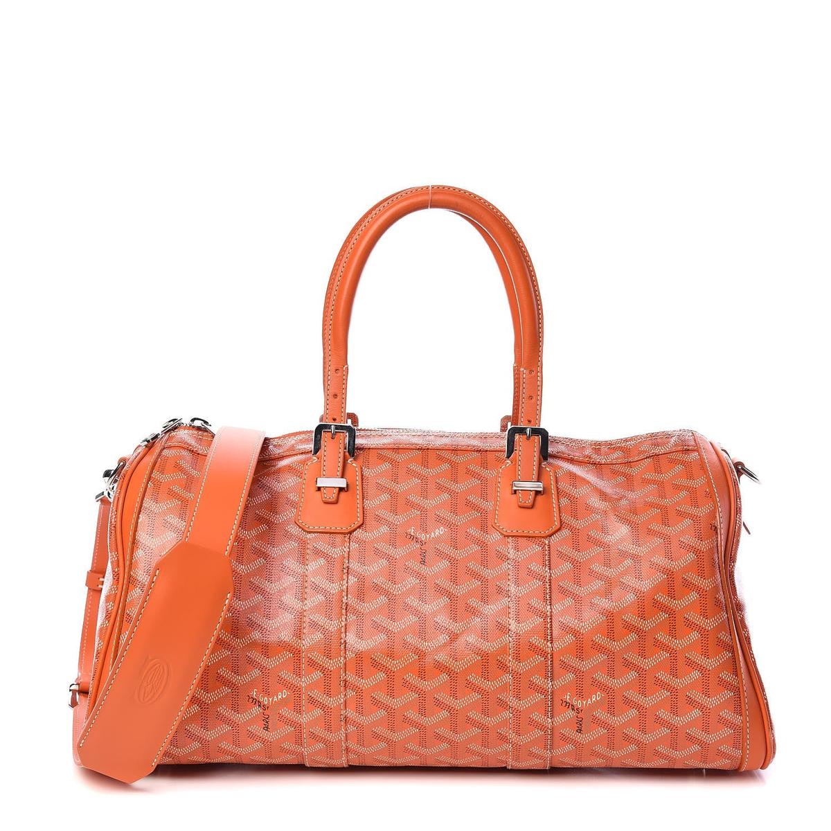 Goyard Croisiere 35 Orange - 3/4 front view