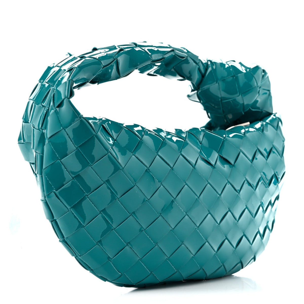 Bottega Veneta Patent Nappa Intrecciato Mini Jodie Blaster