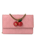 Gucci Guccissima Mini Cherry Chain Bag Rose