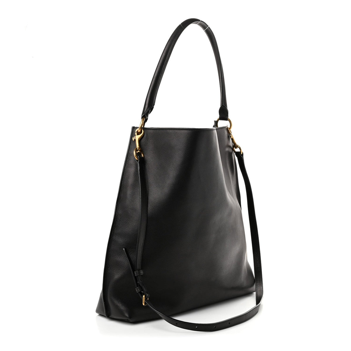 Saint Laurent Calfskin Hobo Black
