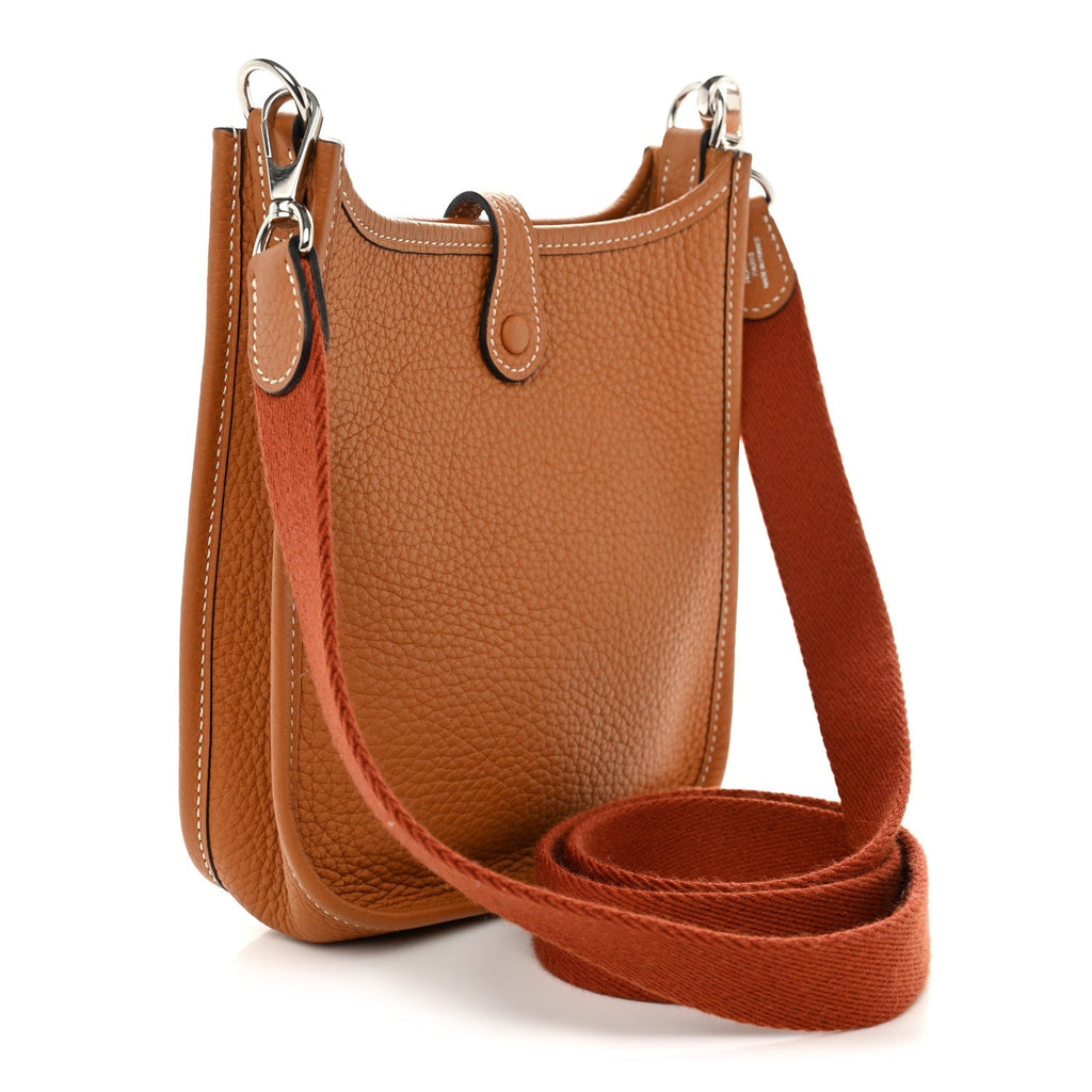 Hermès Taurillon Clemence Amazone Evelyne TPM Toffee Cuivre