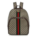 Gucci GG Supreme Monogram Medium Ophidia Day Backpack Brown