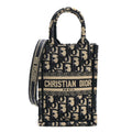 Dior Oblique Mini Book Tote Phone Bag Blue