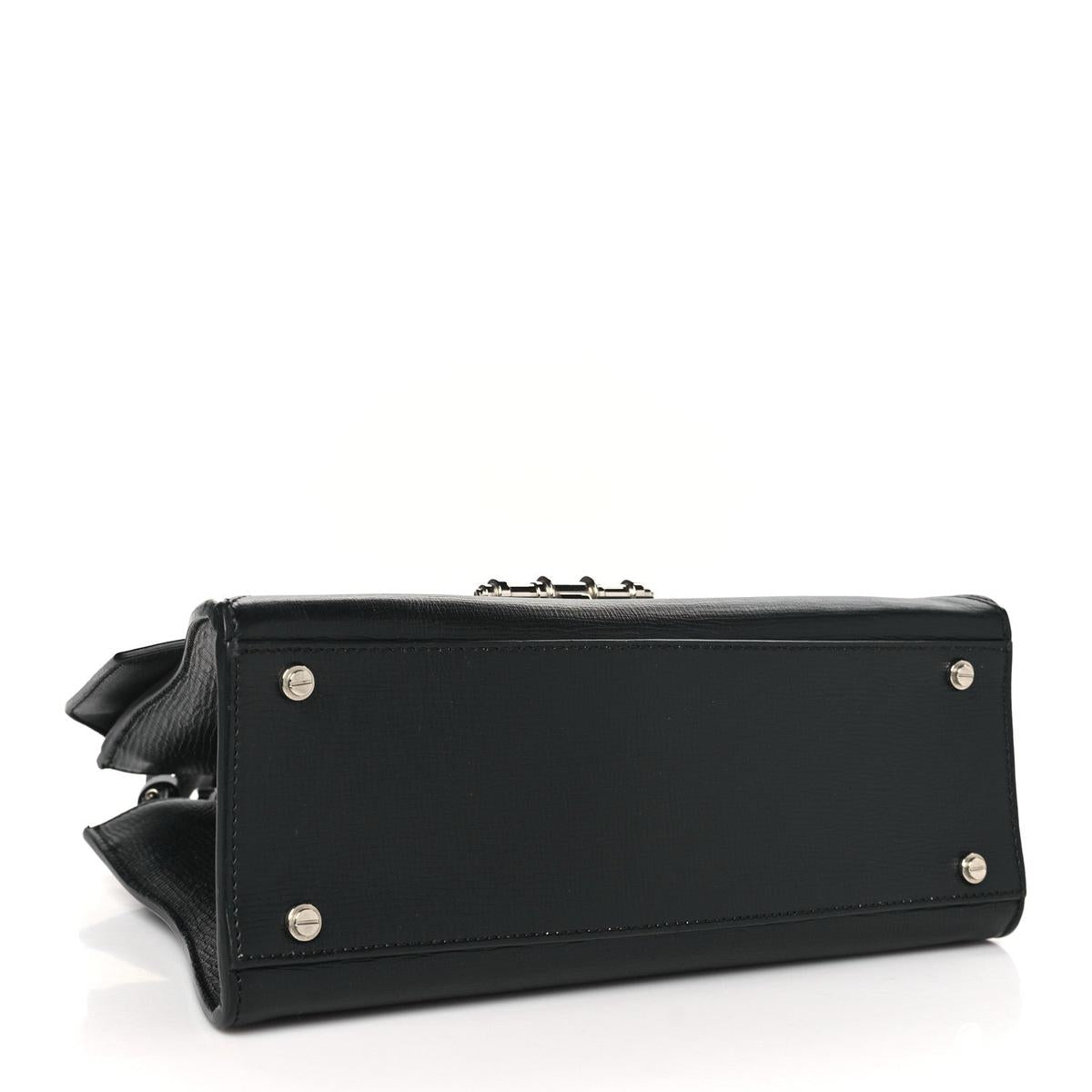 Givenchy Obsedia Small Satchel Black Calfskin - bottom view