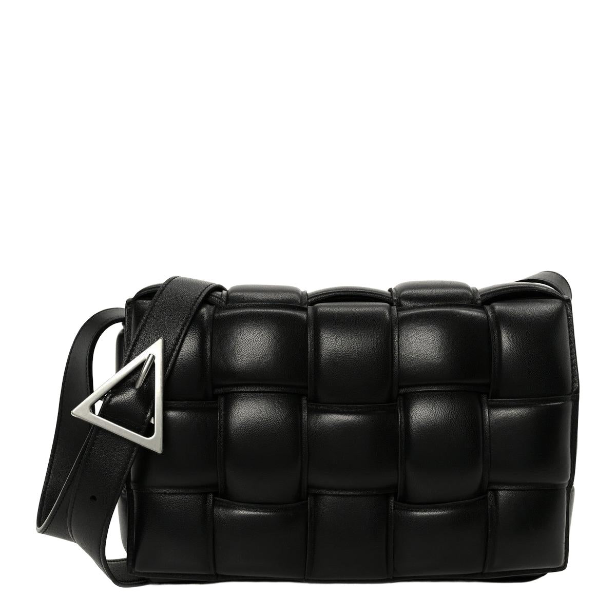Bottega Veneta Cassette - front 3/4 angle with strap