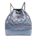 Chanel Iridescent Lambskin Calfskin Quilted Gabrielle Backpack Light Purple