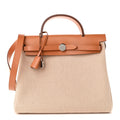 Hermès Vache Hunter Criss Viking Herbag Zip Retourne 31 PM Ecru Beige Naturel