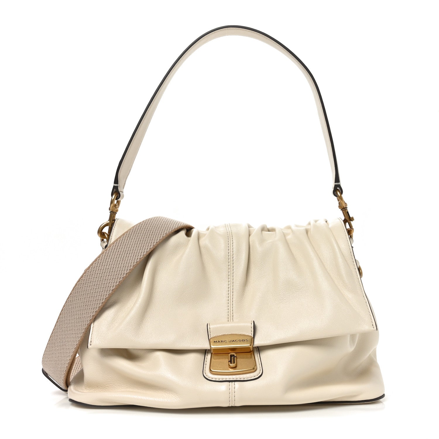 Marc Jacobs Calfskin The Cristina Messenger Ivory