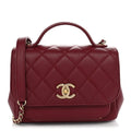 Chanel Caviar Quilted Small Business Affinity Flap Burgundy