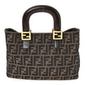 Fendi Zucca Small Holdall Tote Tobacco