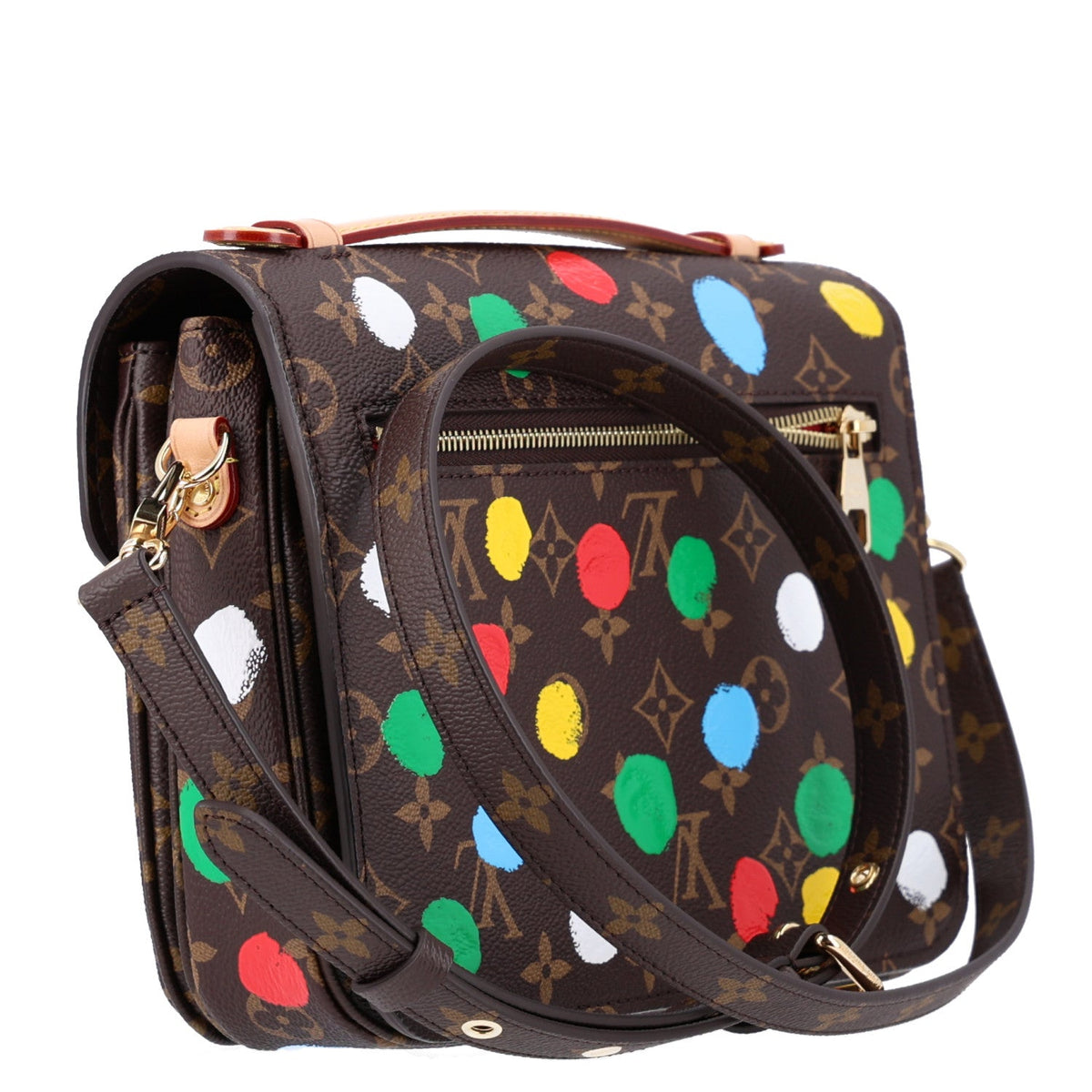 Louis Vuitton LV x YK Monogram Painted Dots Pochette Metis