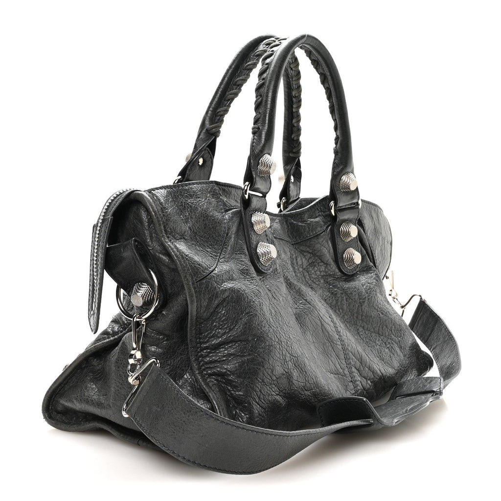 Balenciaga Agneau Giant 21 Silver Hardware Part Time Anthracite