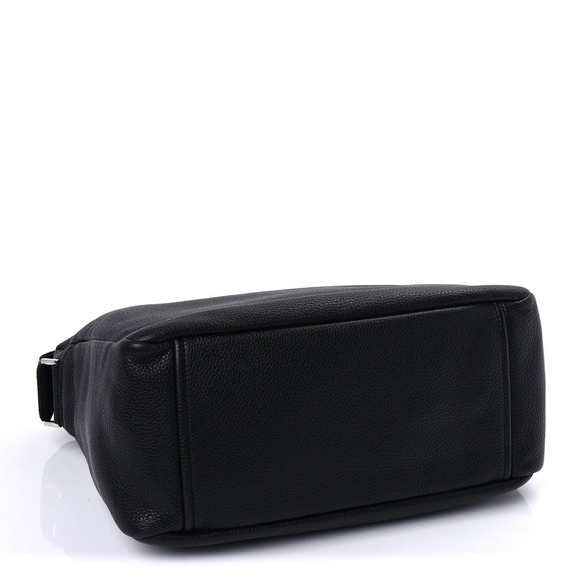 Prada Vitello Daino Medium Triangle Shoulder Bag Black