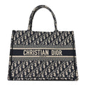 Dior Oblique Medium Book Tote Blue Multicolor
