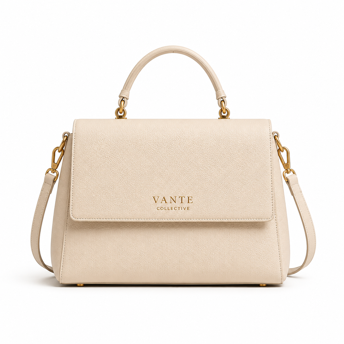 Vante Collective The Belmont Satchel - Ivory