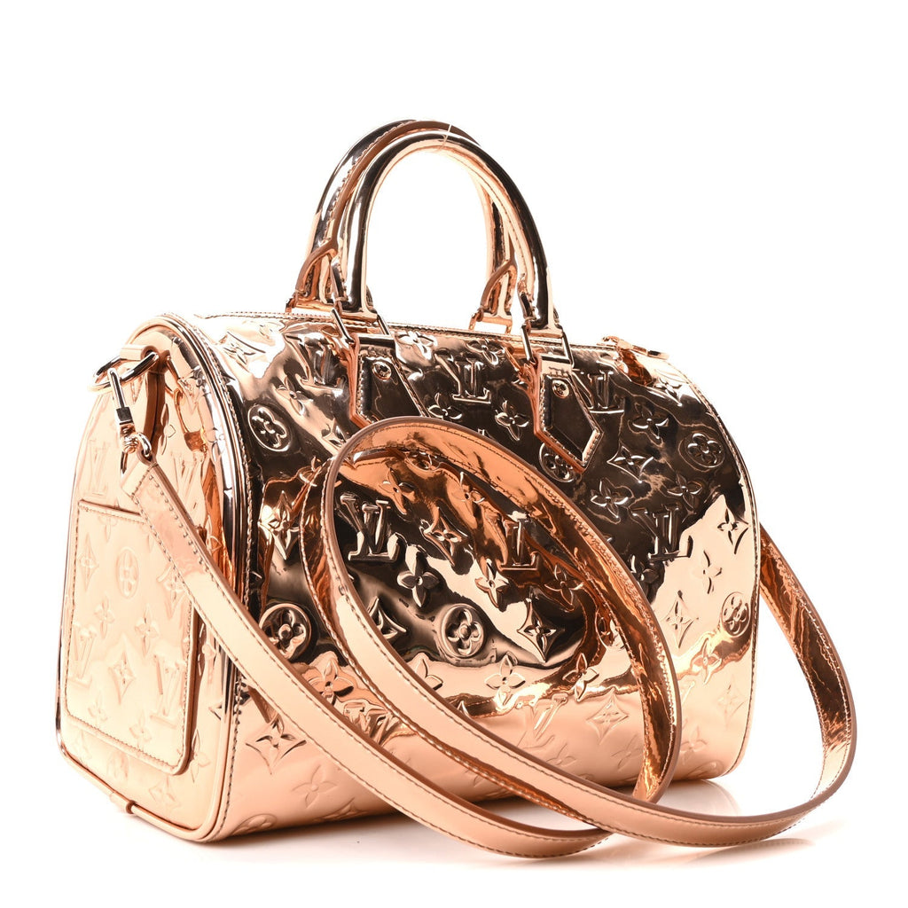 Louis Vuitton Monogram Miroir Speedy Bandouliere 25 Copper