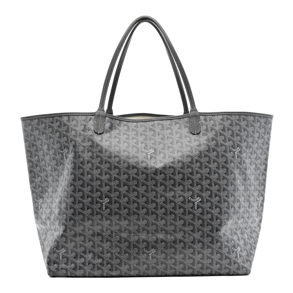 Goyard Saint Louis MM Tote Grey Goyardine front view
