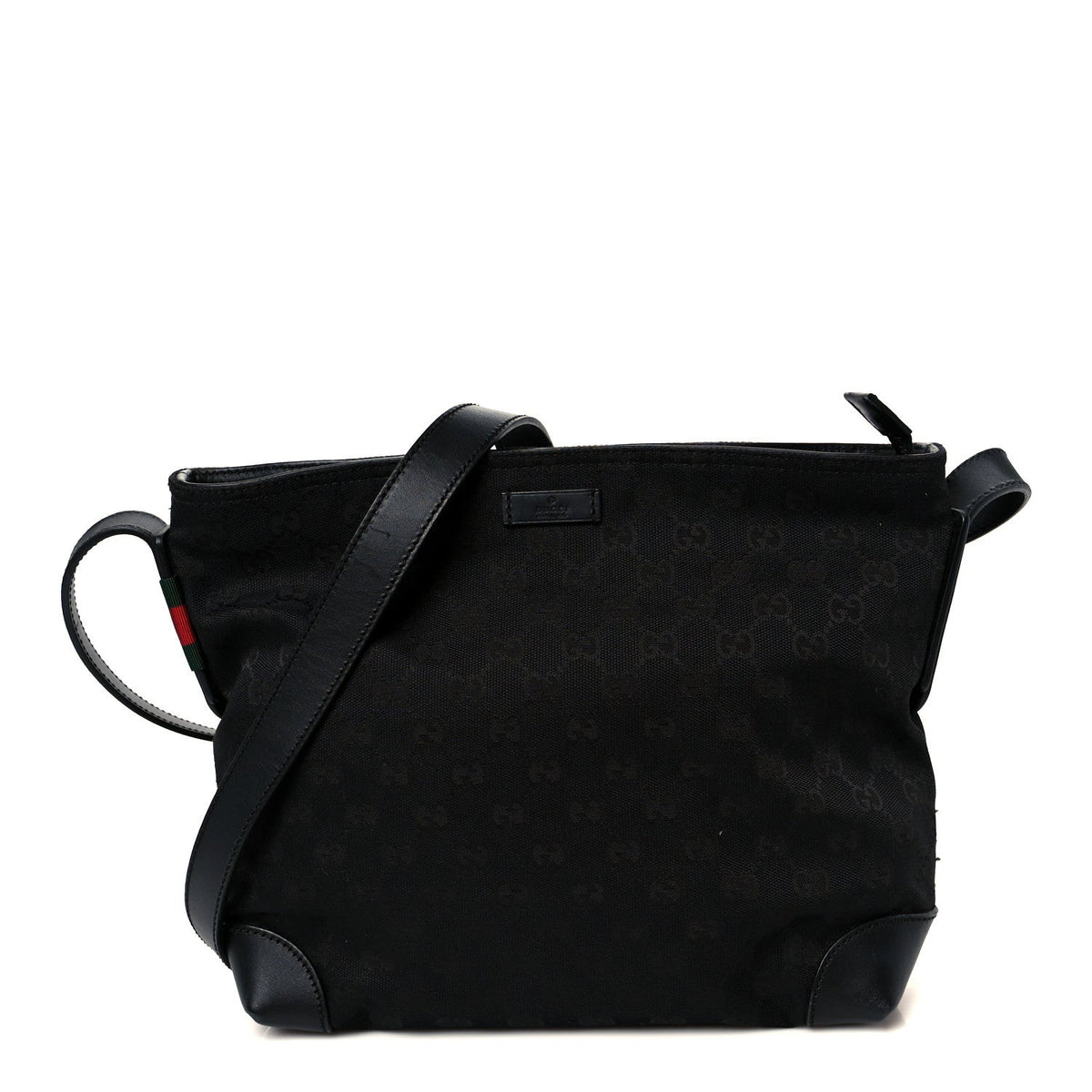 Gucci Monogram Messenger Bag Black