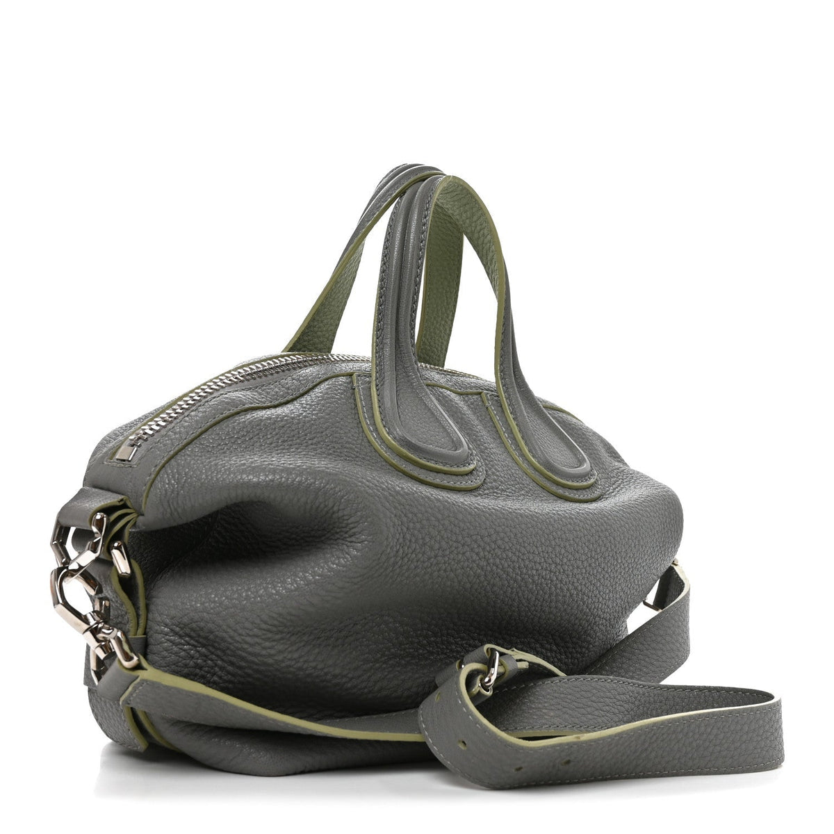 Givenchy Pebbled Calfskin Small Nightingale Pearl Grey