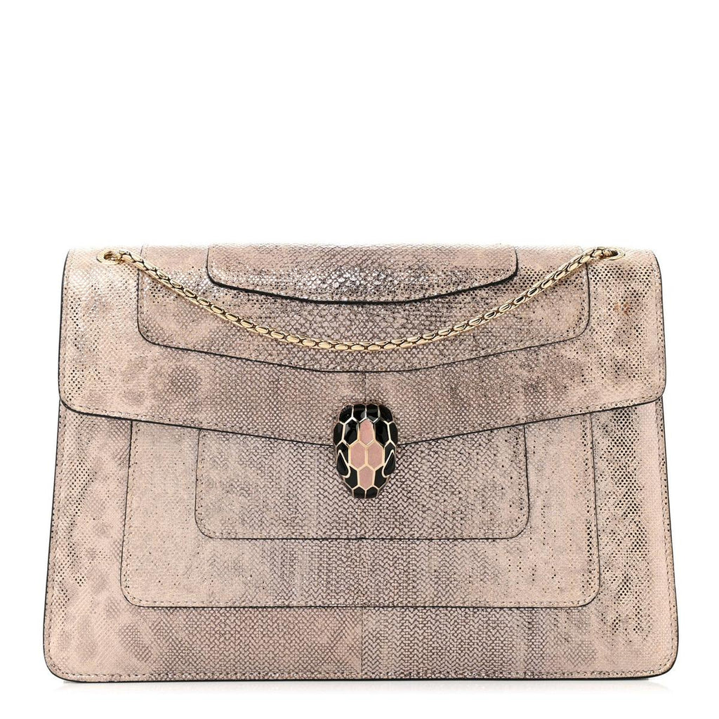 BVLGARI SERPENTI FOREVER CROSSBODY BAG IN ROSA DI FRANCIA METALLIC KARUNG
