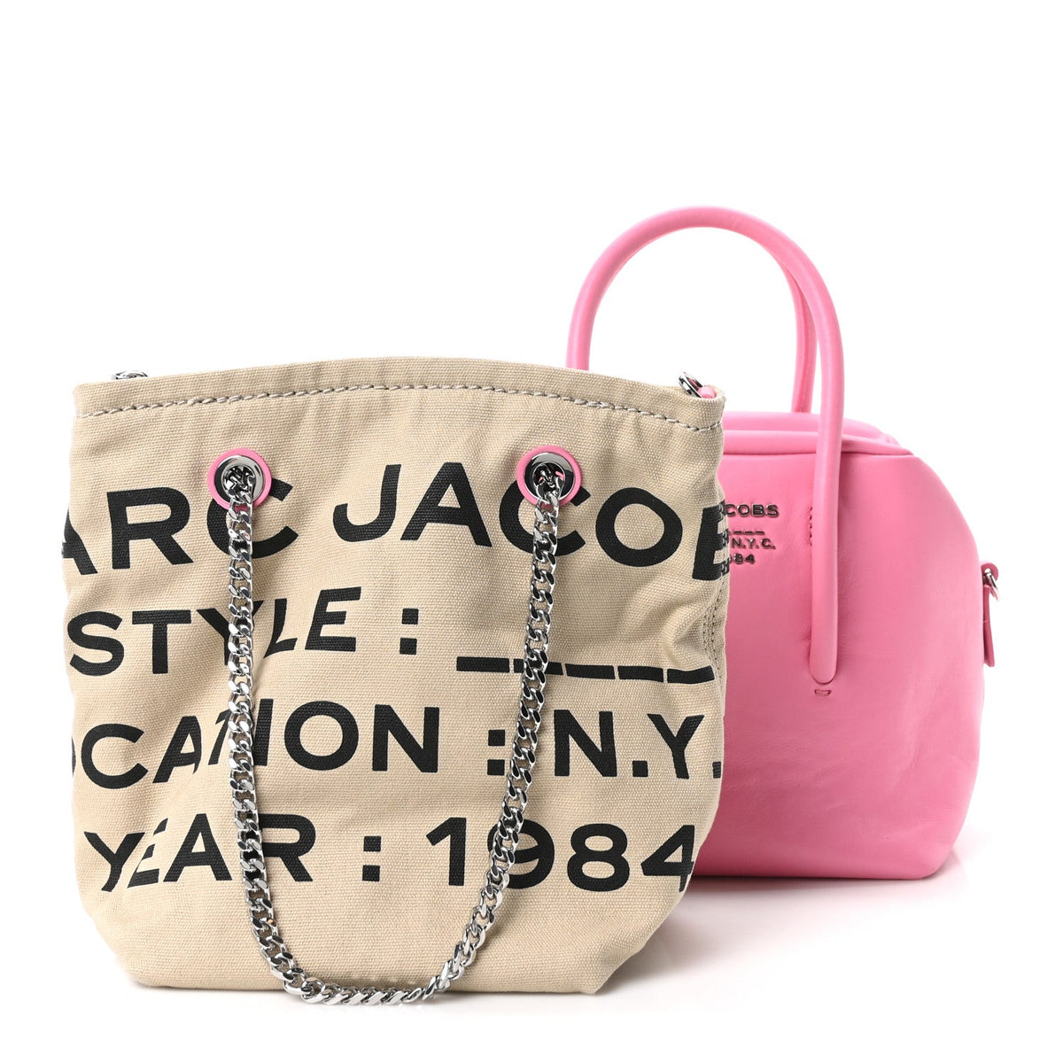 Marc Jacobs Calfskin The Duet Mini Satchel Morning Glory