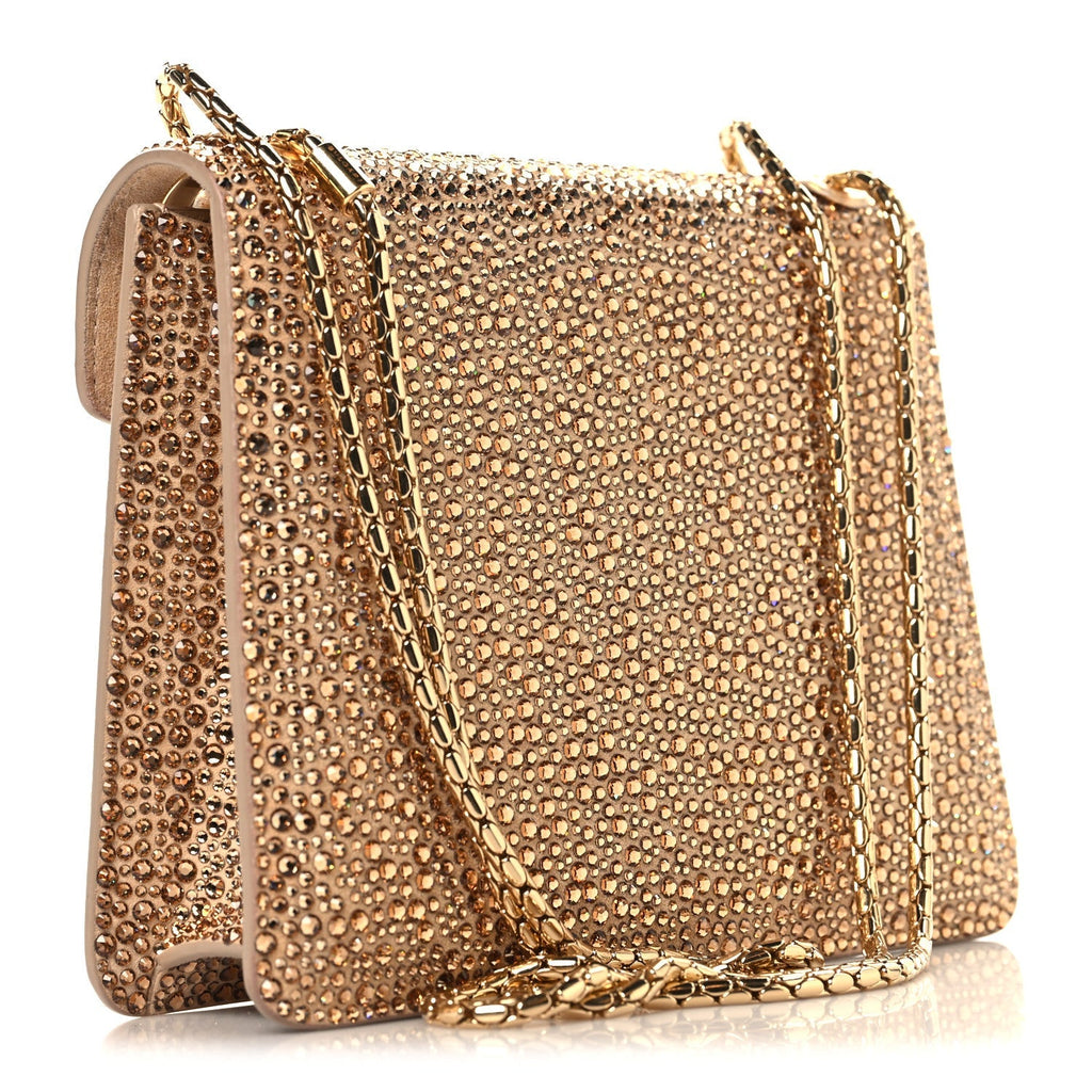 Bvlgari Serpenti Forever Day-to-Night Crossbody Bag Gold Multicolor detail view