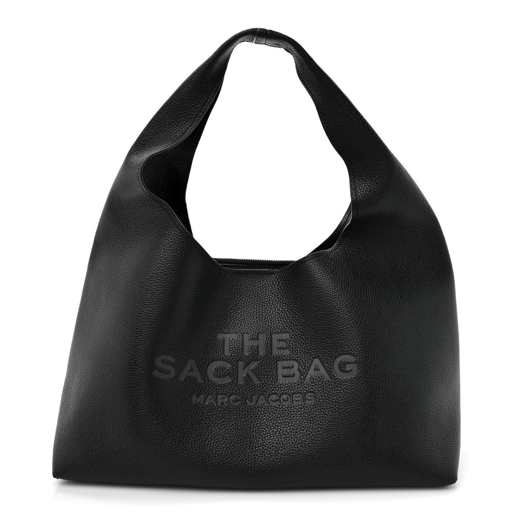 Marc Jacobs Grained Calfskin Medium The Sack Bag Black