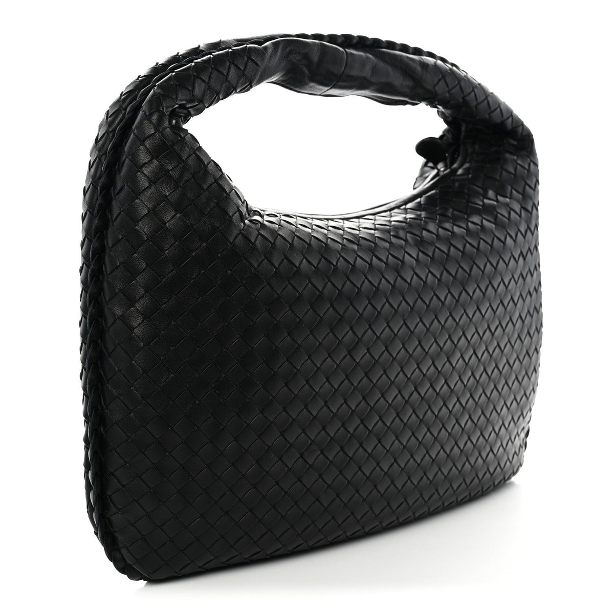 Bottega Veneta Nappa Intrecciato Medium Veneta Hobo Black