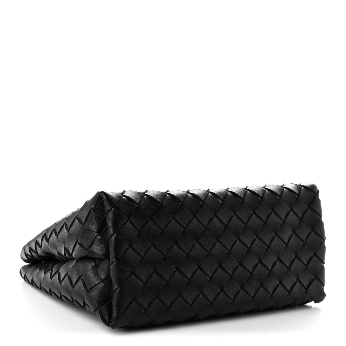 Bottega Veneta Nappa Intrecciato Small Andiamo With Chain Shoulder Bag Black