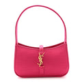 Saint Laurent Satin Le 5 A 7 Mini Hobo Guava Pink