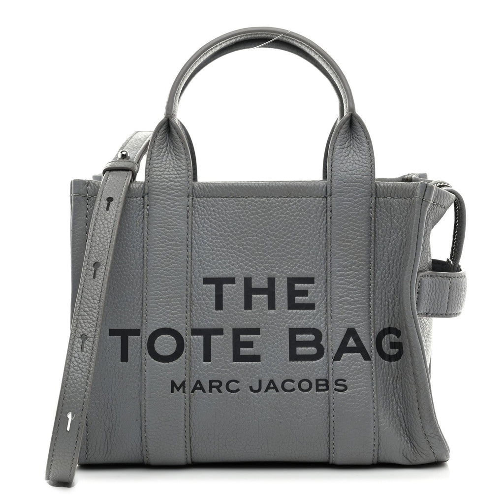Marc Jacobs Grained Calfskin Small The Tote Bag Wolf Grey