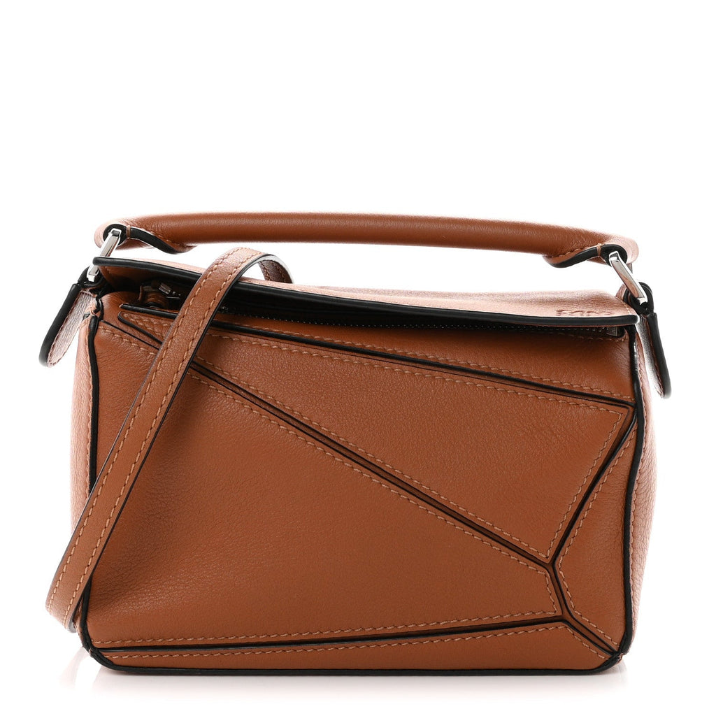 Loewe Calfskin Mini Puzzle Bag Tan