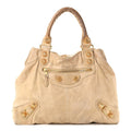 Balenciaga Agneau Giant 21 Gold Hardware Brief Praline