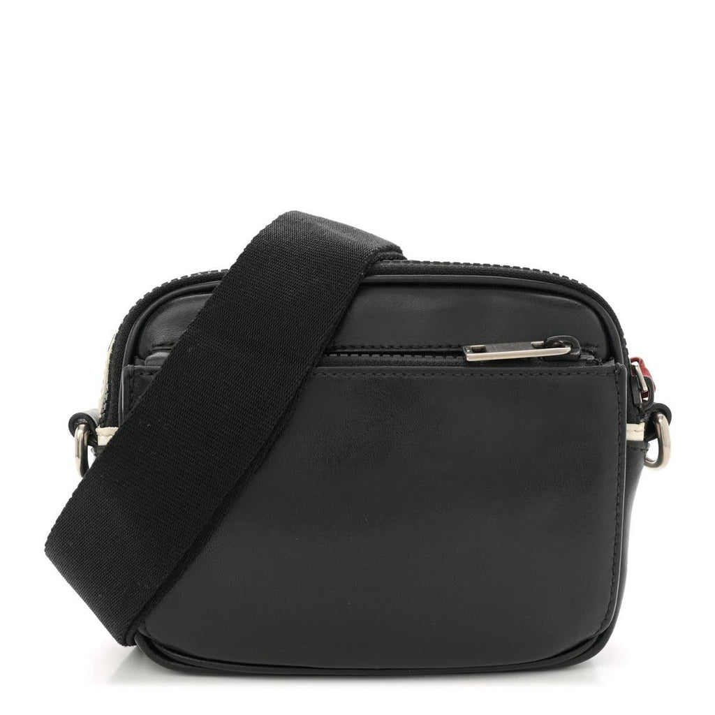 Givenchy MC3 crossbody bag black and white calfskin back view