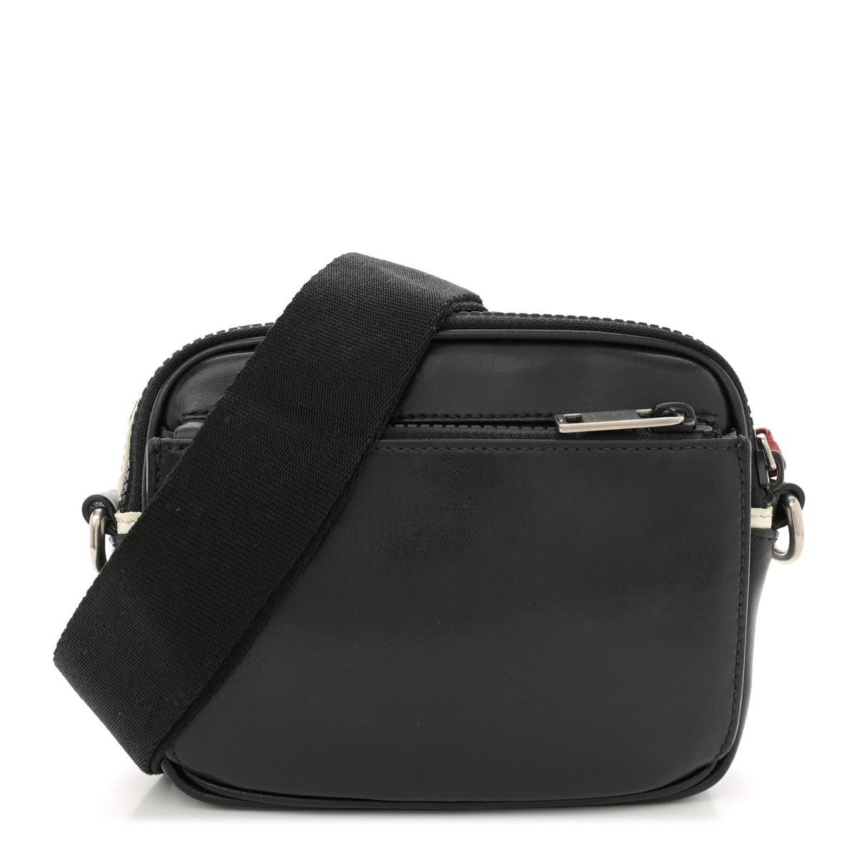 Givenchy MC3 crossbody bag black and white calfskin back view