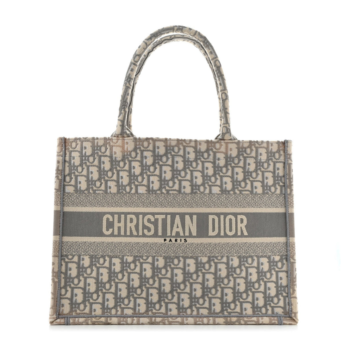 Dior Oblique Medium Book Tote Grey