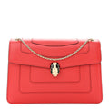 BVLGARI SERPENTI FOREVER SHOULDER BAG IN RED CALFSKIN