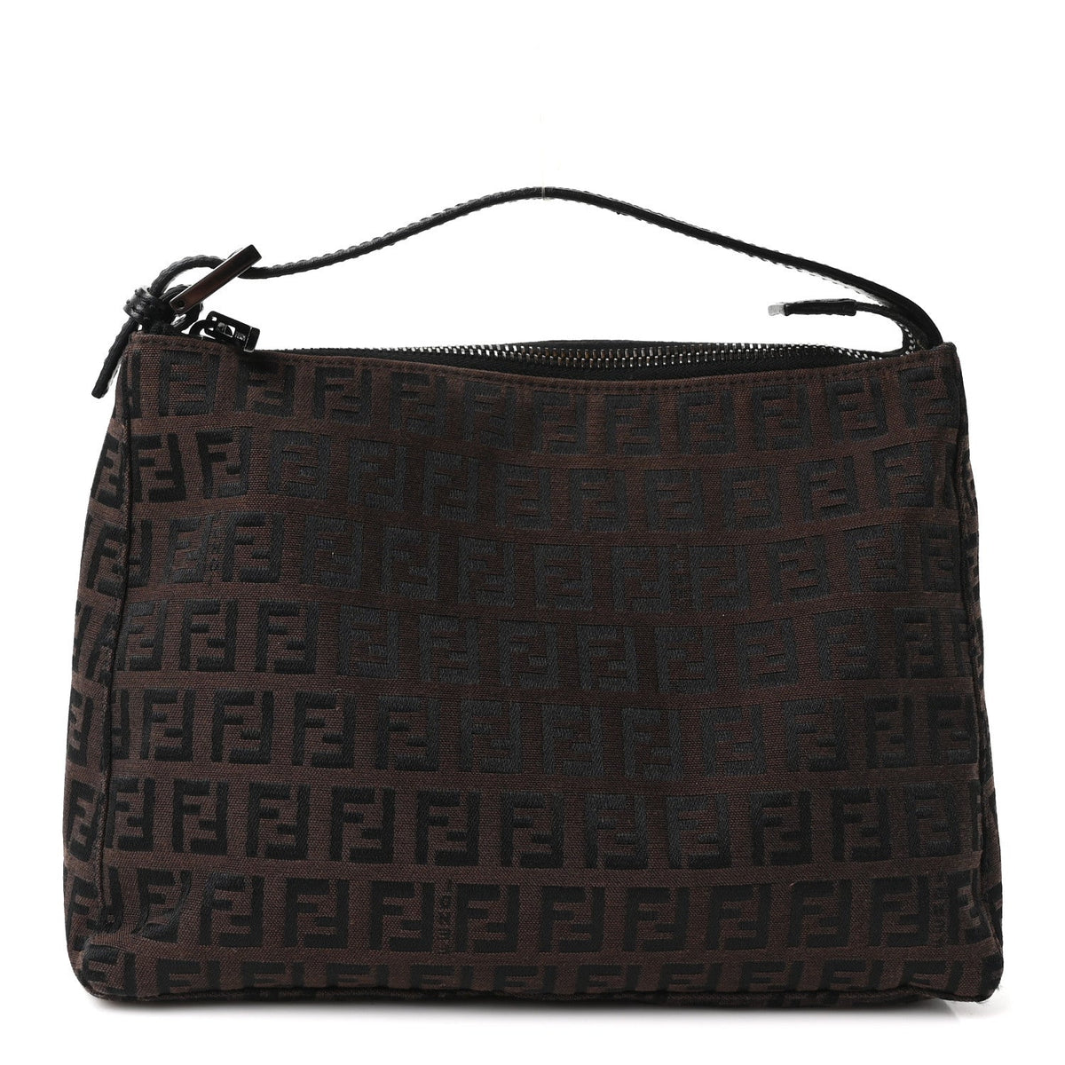 Fendi Zucchino Mini Pochette Tobacco Moro