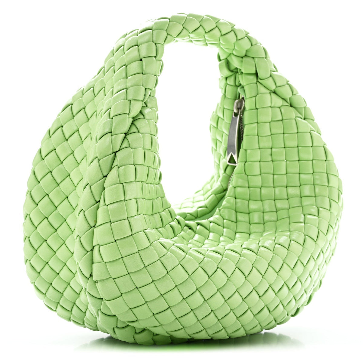 Bottega Veneta Lambskin Intrecciato Padded Mini Jodie Pistachio