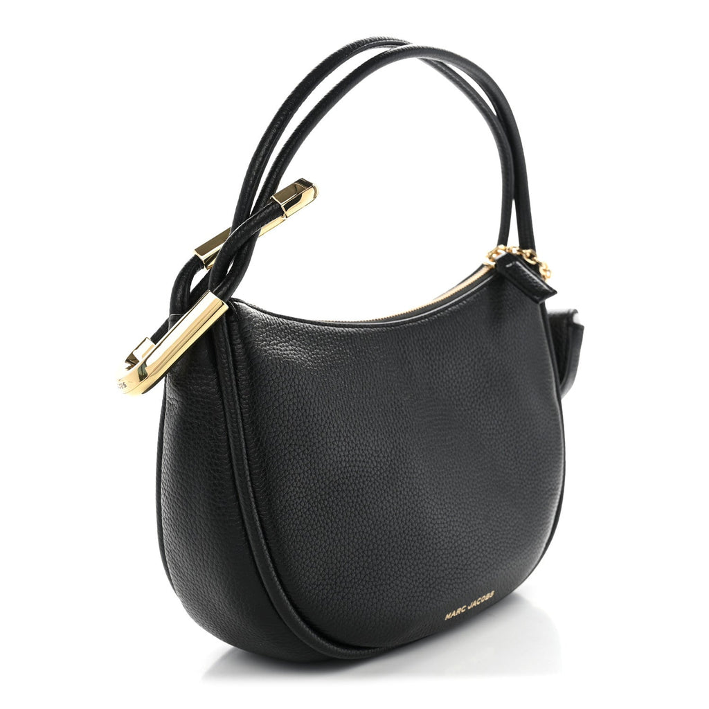 Marc Jacobs Grained Calfskin Dual Crescent Bag Black