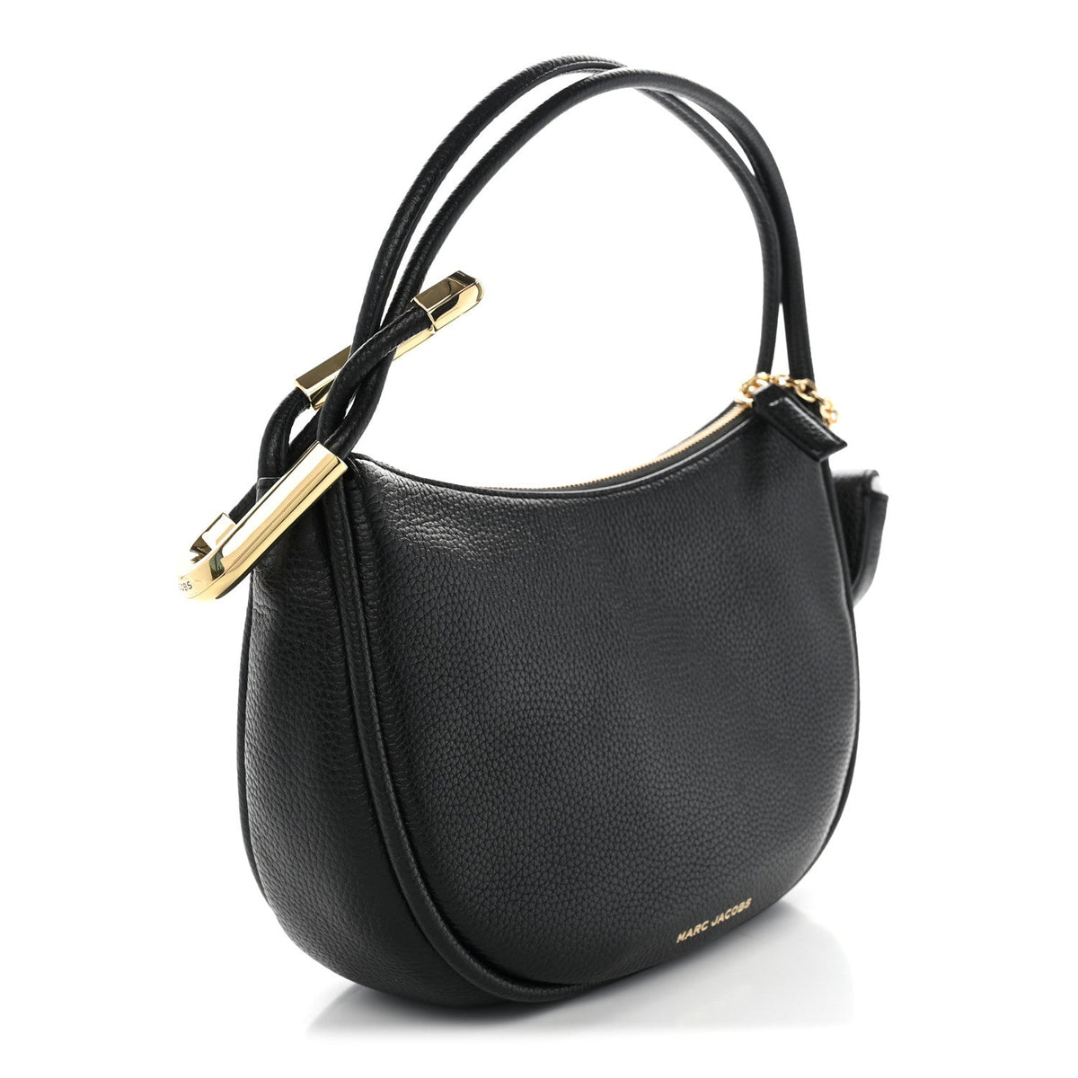 Marc Jacobs Grained Calfskin Dual Crescent Bag Black