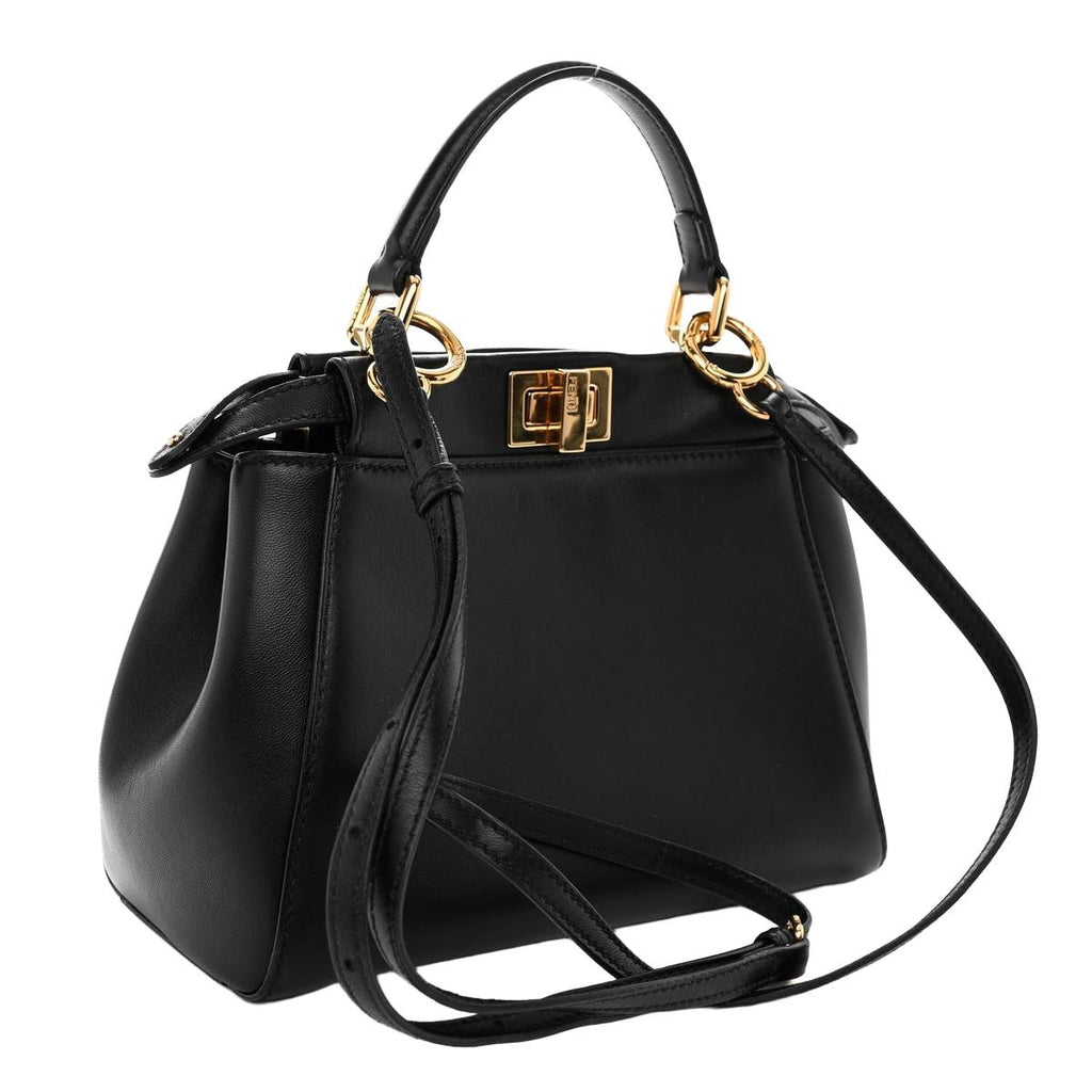 Fendi Peekaboo Small leather bag 3/4 front view