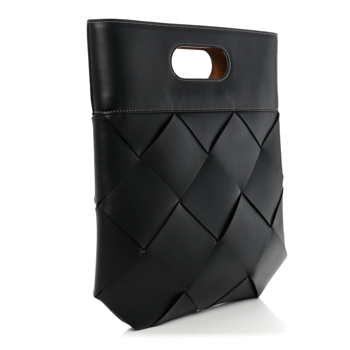 Bottega Veneta French Calfskin Small Slip Tote Black