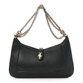 BVLGARI SERPENTI BAIA SHOULDER BAG IN BLACK CALFSKIN