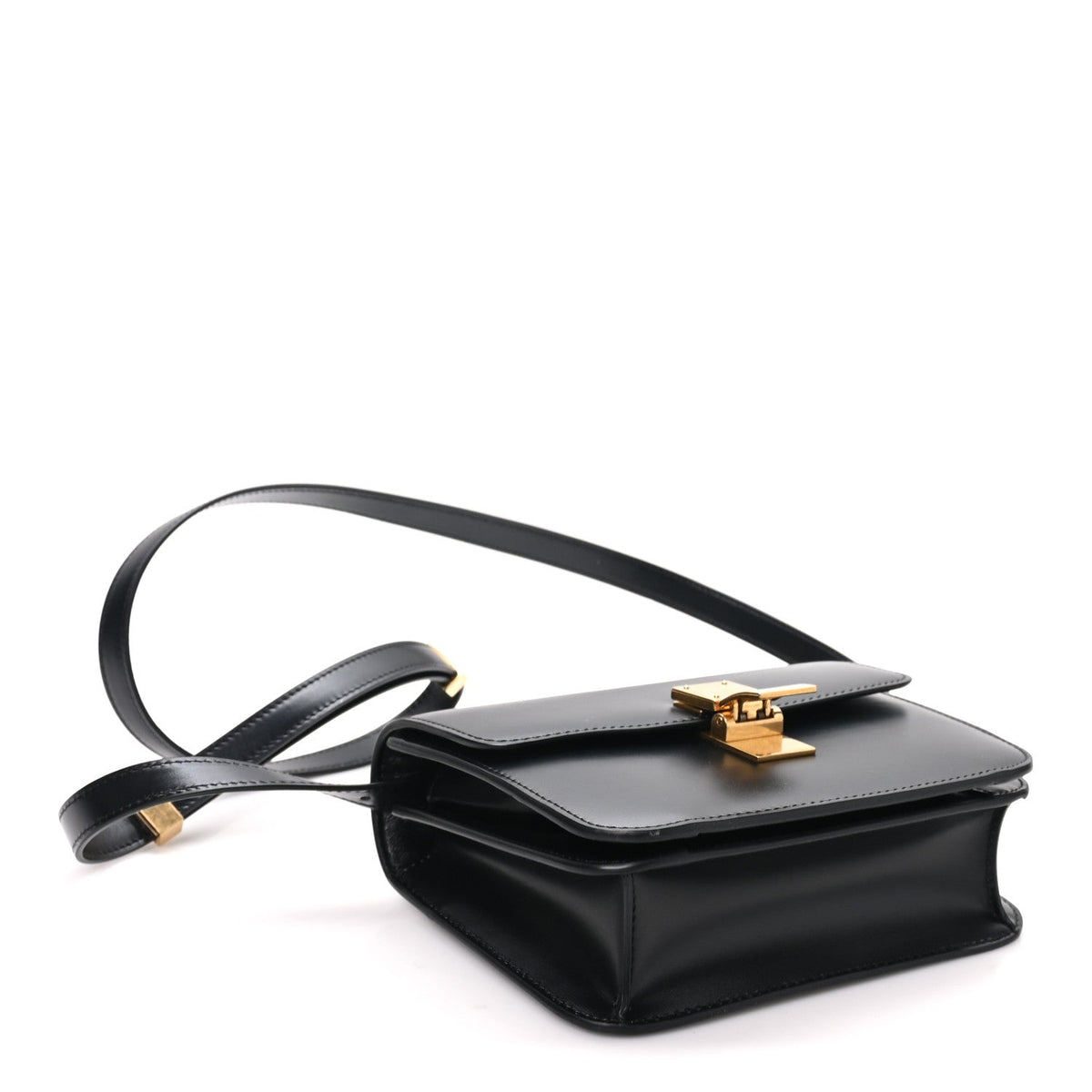 Celine Box Calfskin Teen Classic Box Flap Bag Black