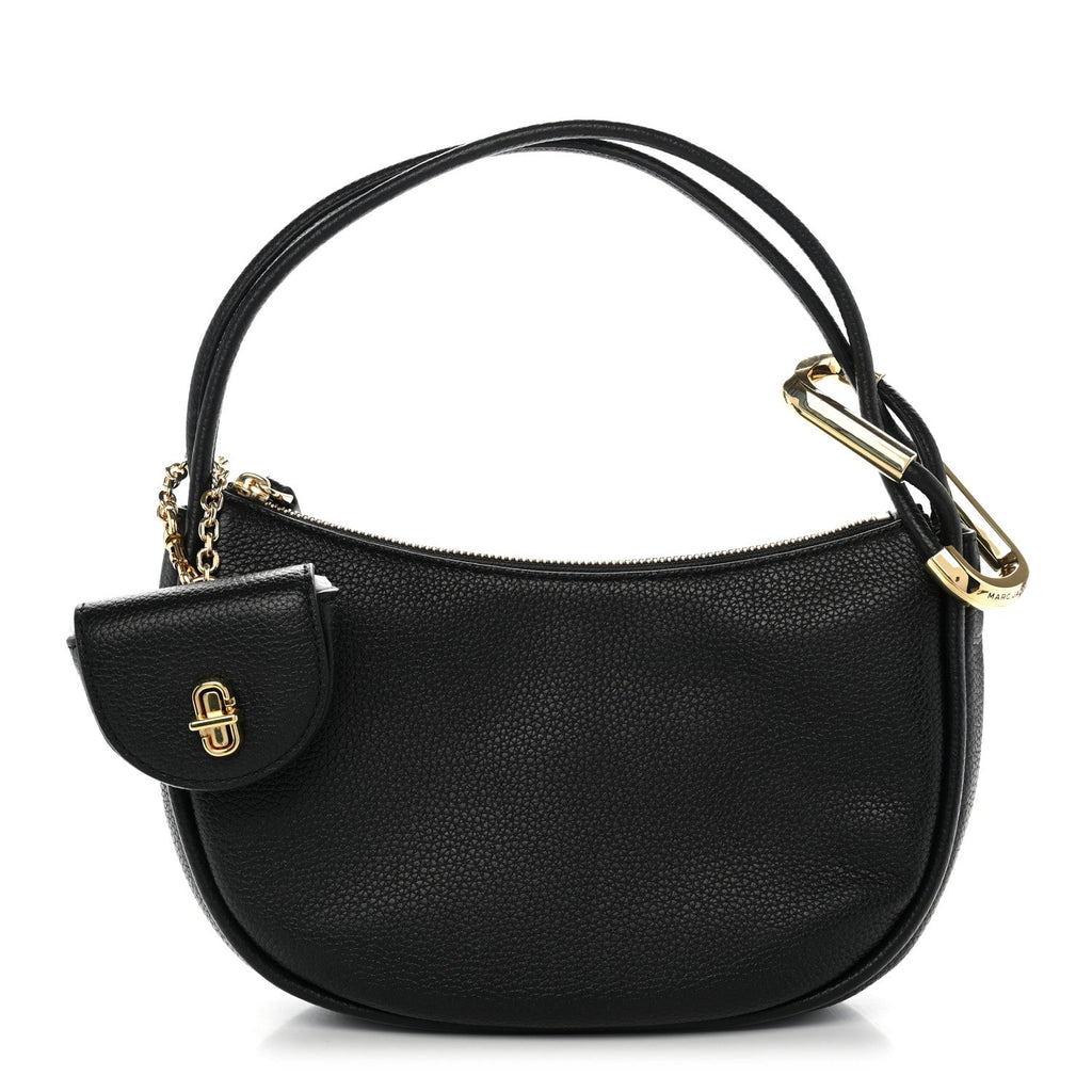 Marc Jacobs Grained Calfskin Dual Crescent Bag Black