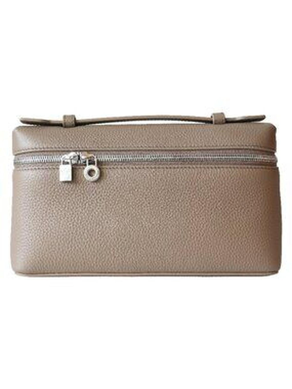 LORO PIANA WOMEN'S EXTRA POCKET L19 POUCH IN WARM MASTIC CALFSKIN